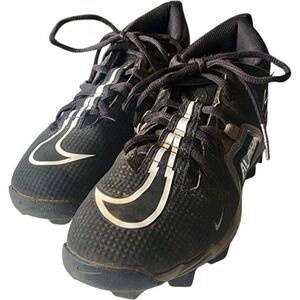Nike Boys Alpha Menace 3 Shark‎ CV0581-001 Black Football Cleats Shoes Size 5.5Y
